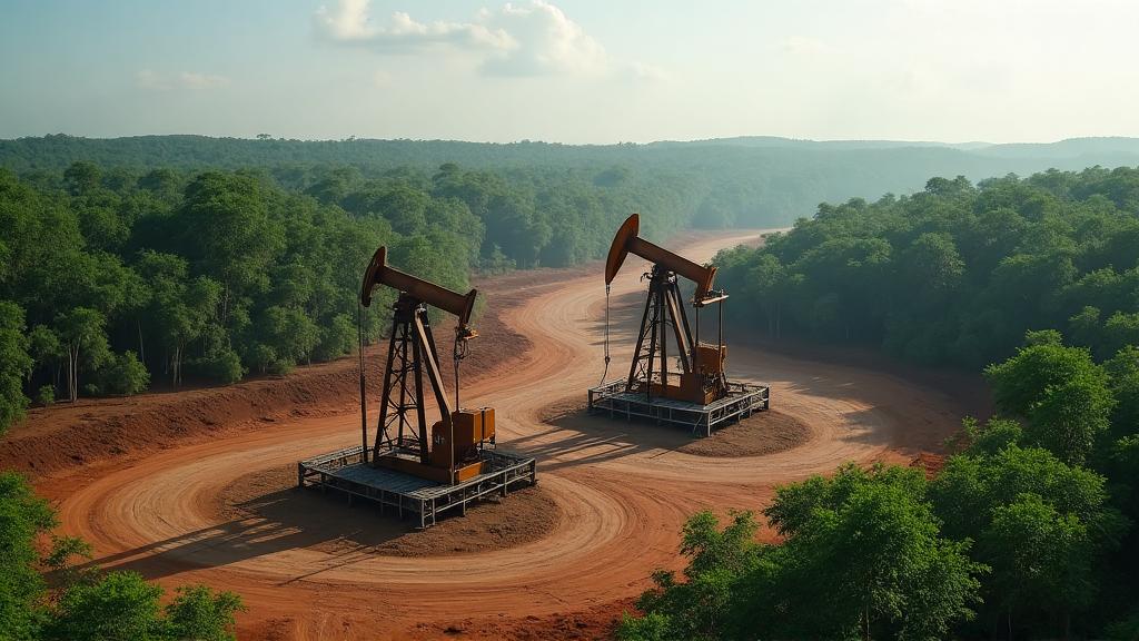 Editorial illustration for Petróleo y Energía