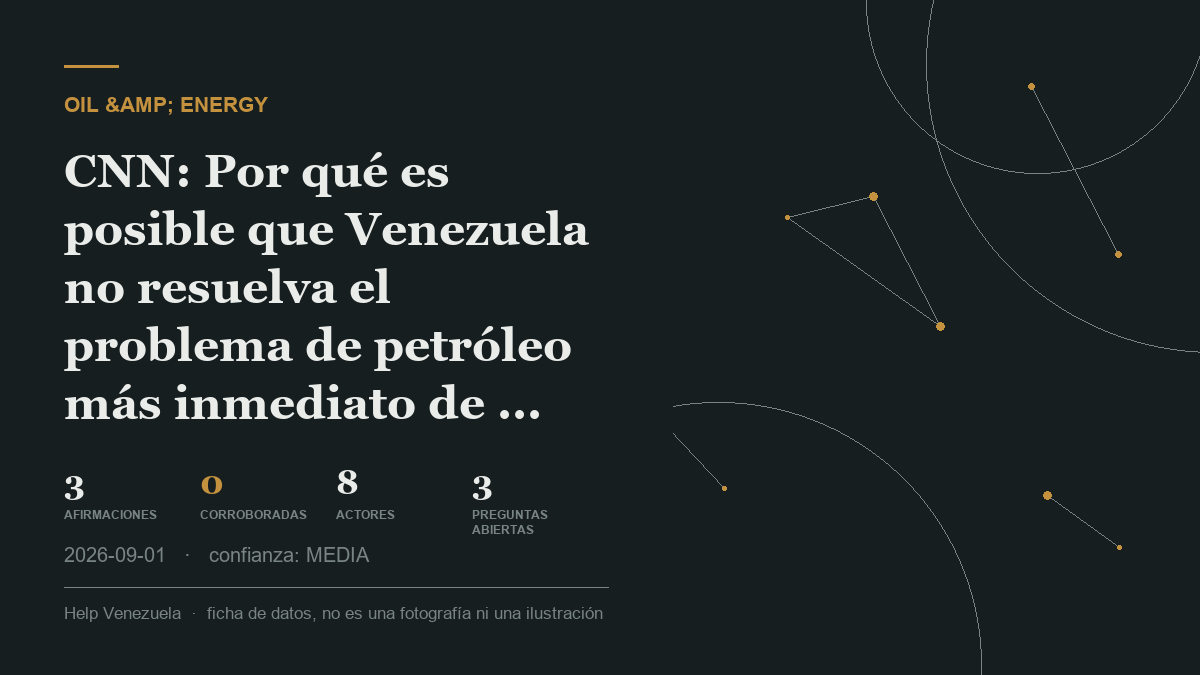 Editorial illustration for Petróleo y Energía
