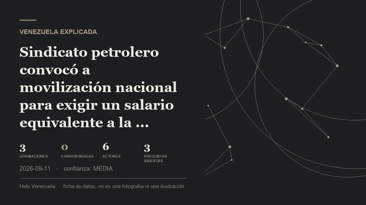 Editorial illustration for Venezuela Explicada