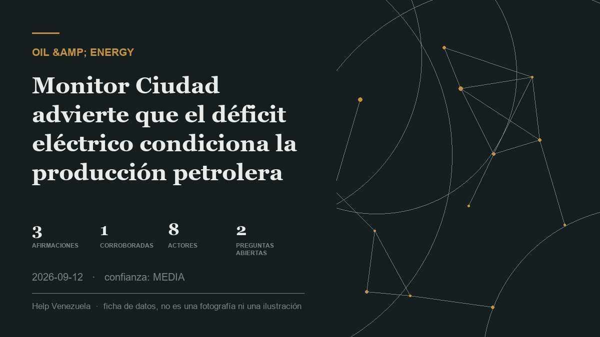 Editorial illustration for Petróleo y Energía