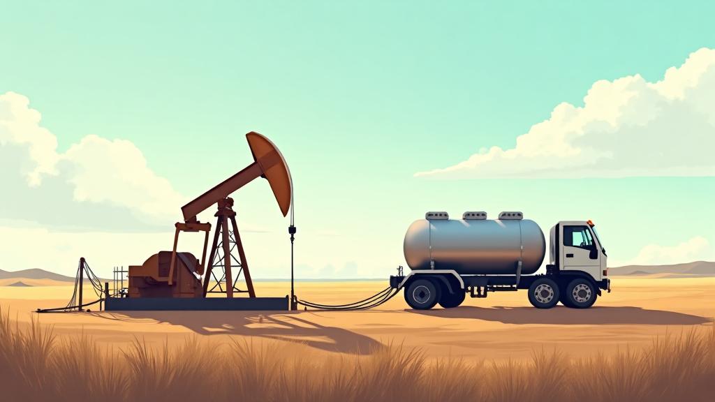 Editorial illustration for Petróleo y Energía