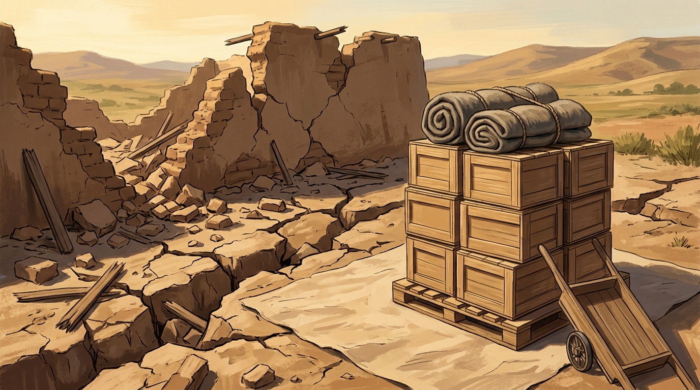Editorial illustration for Ayuda humanitaria