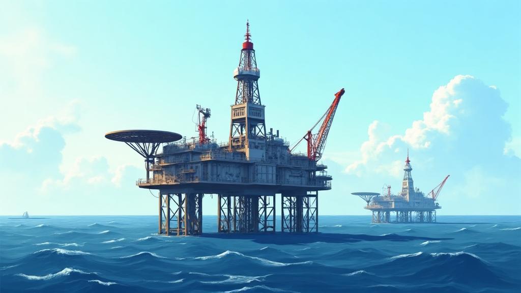 Editorial illustration for Petróleo y Energía