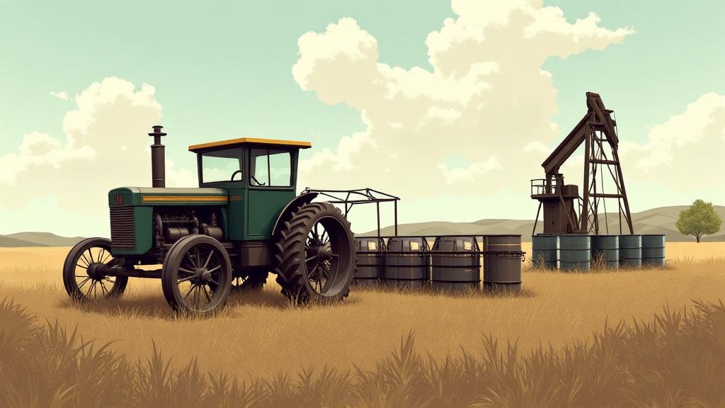 Editorial illustration for Petróleo y Energía