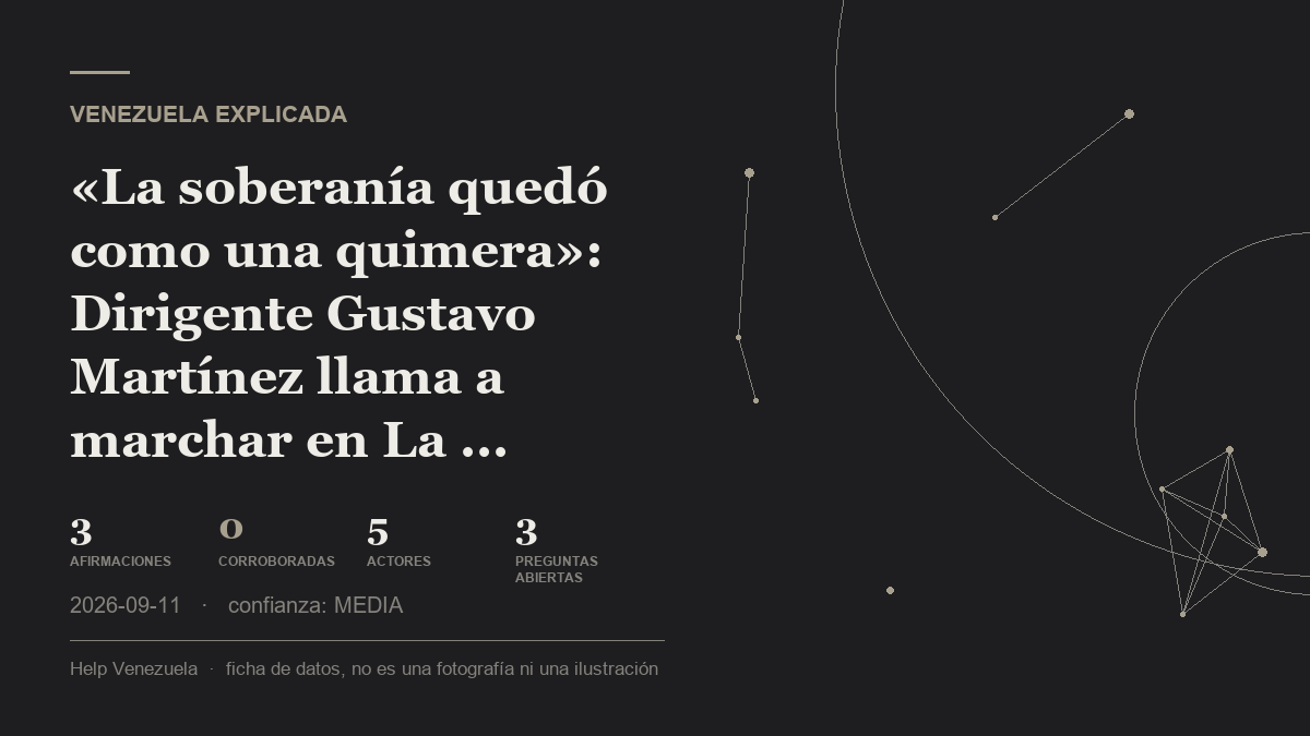 Editorial illustration for Venezuela Explicada