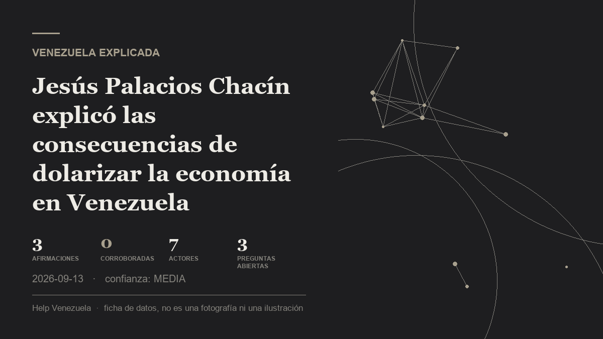 Editorial illustration for Venezuela Explicada