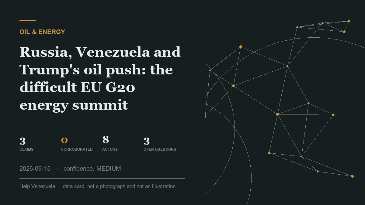 Editorial illustration for Petróleo y Energía