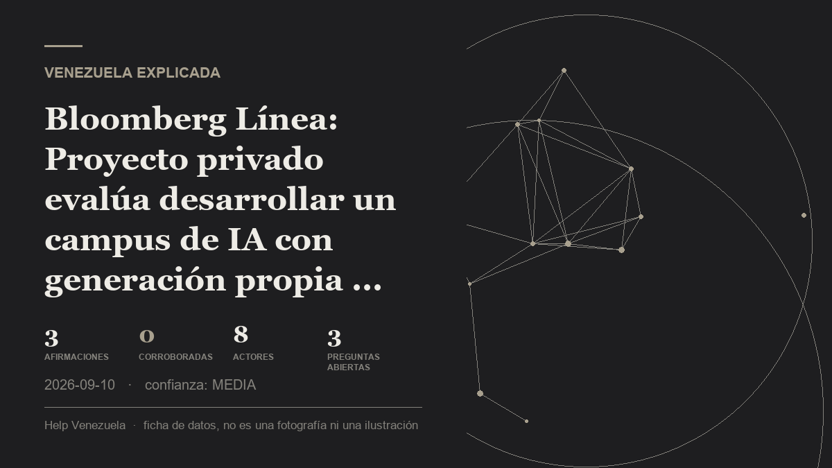 Editorial illustration for Venezuela Explicada