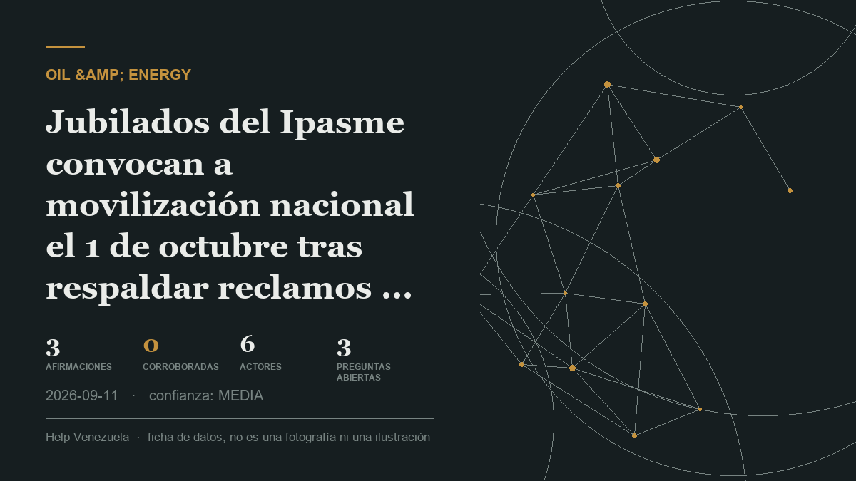 Editorial illustration for Petróleo y Energía