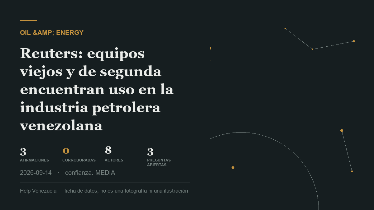 Editorial illustration for Petróleo y Energía