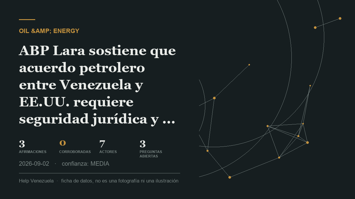 Editorial illustration for Petróleo y Energía