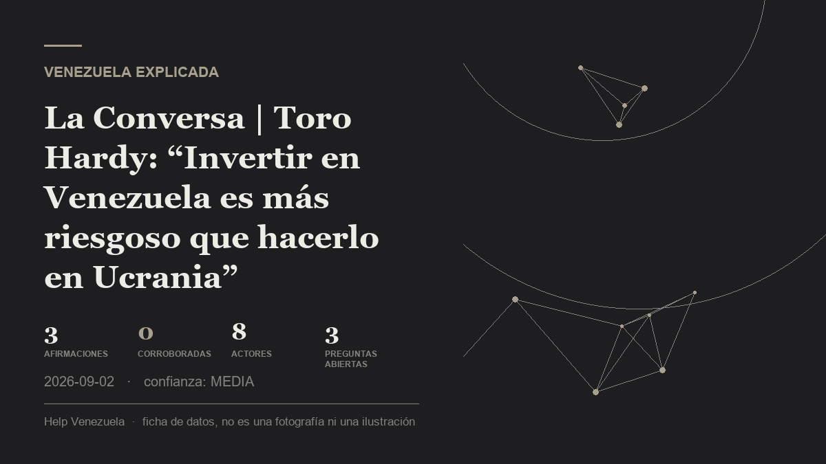 Editorial illustration for Venezuela Explicada