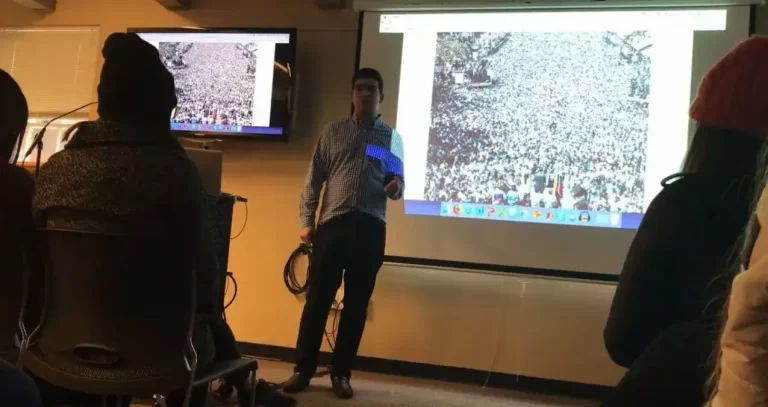 El único estudiante venezolano en la Universidad de Linfield