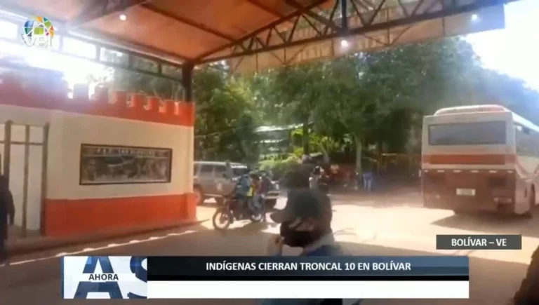 Indígenas en Bolívar se mantienen en protesta por presuntas irregularidades en sus territorios
